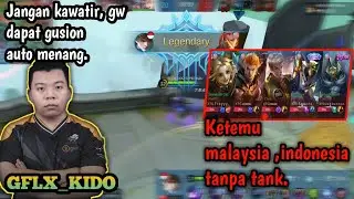 GFLX KIDO Top global gusion | ketemu malaysia, begini cara kido memenang kan match tanpa Tank.