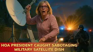 HOA Karen Tries to Dismantle Military Satellite&mdash;Then the Feds Show Up 🚨 | #HOA #Karen #Justice