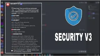 SECURITY V3 | how to make security v3 discord bot with antiraid, antilink, moderation and Mod Logs