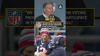 Roger Goodell on the Belichick HOF news 🗣🏈 #NFL #RogerGoodell #Pats #HOF #football