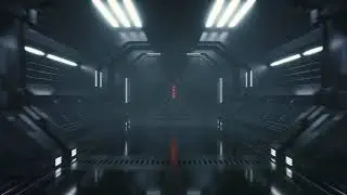 Corridor - VJ loop | Free Sci-fi animation loop