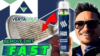 QUICKEST way to CLEAN your GOLF CLUBS? Verta Golf Clean Strike ⚡️