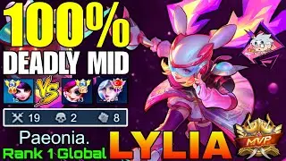 No.1 Lylia VS Top Global Nana & Supreme Miya - Top 1 Global Lylia by Paeonia. - Mobile Legends 