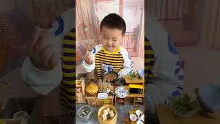 How Cute Little Chef Cooks Breakfast by Himself