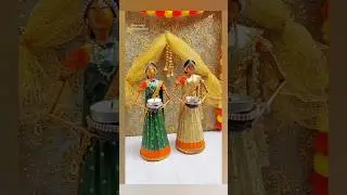 Diwali special 🎆Traditional style Newspaper Doll 🗞#diycrafts #youtubeshorts