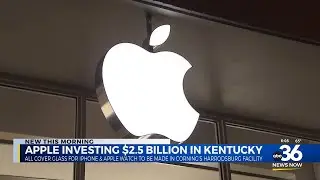 Apple CEO announces multi-billion dollar investment in Harrosburg's Corning plant