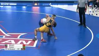 157lbs Ty Watters (West Virginia) vs Kaden Milheim (American)