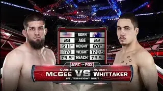 Robert Whittaker vs Court McGee
