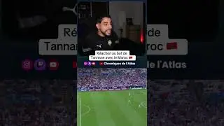 Magnifique but de Tannane 🇲🇦 contre la Jordanie 🇯🇴 #pourtoi #react #maroc #tannane #chan