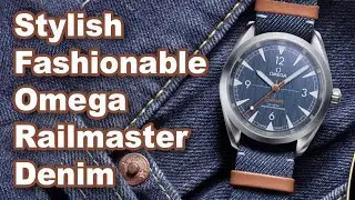 Вечный стиль и современное мастерство: обзор часов Omega Railmaster Denim 220.12.40.20.03.001