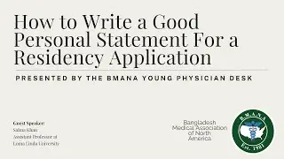 How to Write a Good Personal Statement For a Residency Application