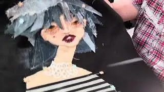 Creating an art piece to get on a jacket , sweatshirt, or flannel 