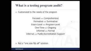 Alpine University October Webinar: Don't Fear the Audit!