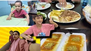 Family Vlog After 2 Years in OMAN 🇴🇲 | Shawarma Dinner ,Kunafa, Kaava & Beach 🏝️ 