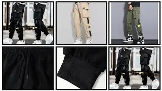Top On Men's Cargo Pants Casual Hip  Ribbons Techwear SweatpantsPrice Now: PKR 5360.36 Click & Buy:👇