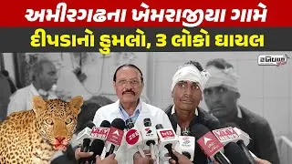 Amirgadh ના ખેમરાજીયા ગામે દીપડાનો હુમલો, 3 લોકો ઘાયલ