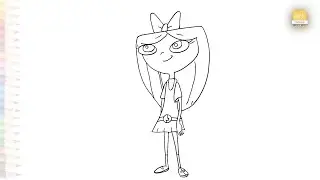Isabella Garcia Shapiro drawings easy | Outline sketches | How to draw Isabella simply #artjanag