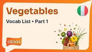 Vegetables | Italian Vocabulary List (Part 1)