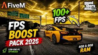 FiveM FPS Boost Pack 2026 | Low-End PC Graphics + 100–150 FPS on 4GB & 8GB RAM
