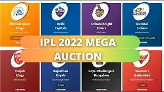 Ipl all teams details Auction day 1 2022(mega auction)