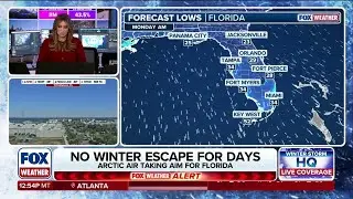 Orlando weather live: Ice, snow flurries, and freezing temperatures