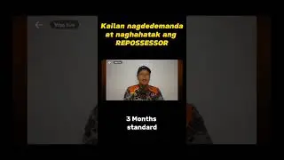 Kailan nagdedemanda at naghahatak ang REPOSSESSOR #repossession