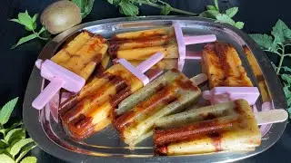 Paleta De Mangonada Con Chamoy Kiwi,Mango Popsicles With Chamoy| Super Delicious Treat ForHot Summer