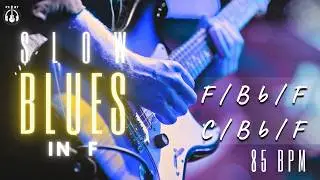 Slow 12-Bar Blues Backing Track in F