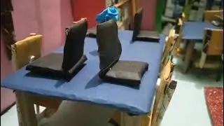 Digital library and academic library overview of  making it only by using waste material only. 📚⌛🇮🇳