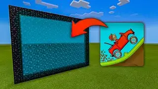 How to Make a PORTAL to HILL CLIMB RACING Dimension in Minecraft