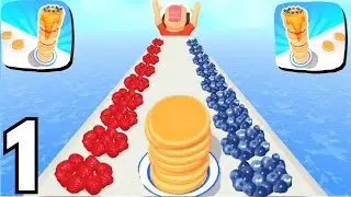 Pancake Run - Gameplay Walkthrough Part 1 Guide New Update Review (Android ios)