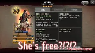 Walking dead road to survival - new gold bar character Angel (How is she free?!?Absolute beast!!!!)