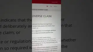 Notice of adverse claim.