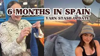 What I crocheted and knitted in Spain - yarn stash busting part 2 