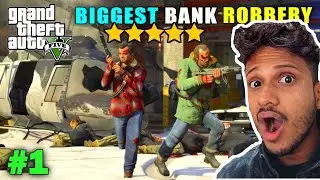BANK ROBBERY 🤑 FIRST MISSION | GTA V GAMEPLAY #EPISODE#1