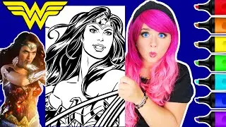 Coloring Wonder Woman DC Comics Coloring Page | Ohuhu Art Markers