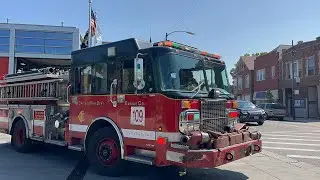 Chicago fire department ambulance 34 Engine 109 *Spares* responding (4K HDR 60PS)