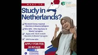🌍 Study in the Netherlands &ndash; Bachelor  & Master&rsquo;s can apply Without Block Money