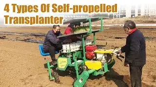 4 Types of Wheel Self-Propelled Transplanters Explained | Vegetable Transplanting Solutions #plant