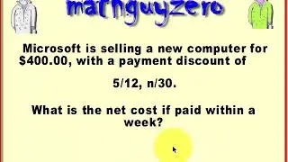 Payment discounts