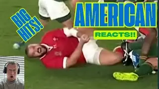 American Reacts BIGGEST Rugby Hits!!!