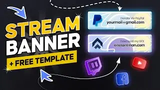How to Design Live Streaming Banner Overlay (Photoshop Tutorial)