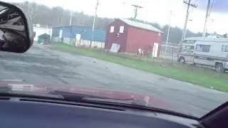 Tire blowout while drifting.