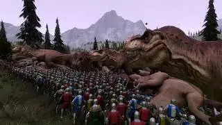 3350 Medieval Soldiers VS 2500 Chickens and T-Rex's - UEBS Ultimate Epic Battle