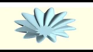 OpenScad и возможности функций: polygon; sin (синус) и cos (косинус)