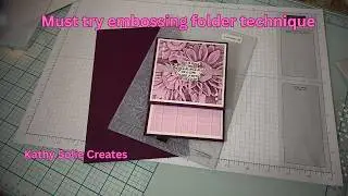 Blooming Creativity - Fun Fold Sunflower Card with Stunning Embossing Folder Technique!