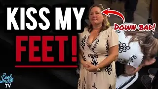  Woman BOWS DOWN To Crooked Street Preachers 