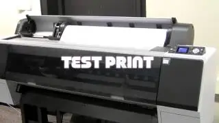 Epson stylus pro 9890 test print