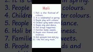 10 Lines on Holi | Easy Essay for Kids