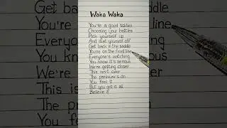 waka waka lyrics #wakawaka #fifasong #shakira #song #lyrics